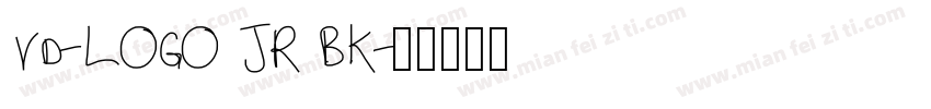 VD-LOGO JR BK字体转换